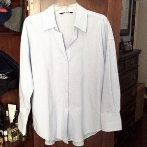 Oversized pinstripe oxford shirt sz M